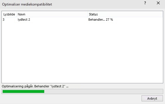 Dialogen for kompatibilitetsbehandleren