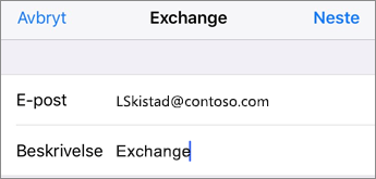 Exchange-pålogging