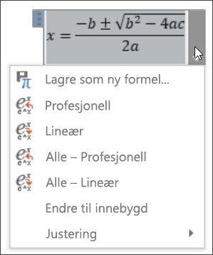 Formel lineær