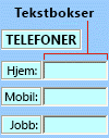 Eksempel på ActiveX-kontrollen tekstboks