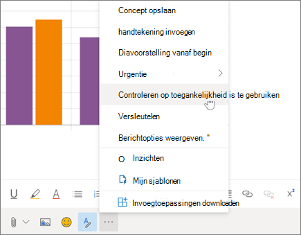 De toegankelijkheidscontrole gebruiken in de webversie van Outlook