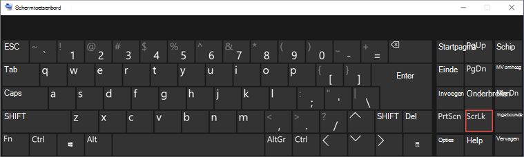 schermtoetsenbord voor Win 10
