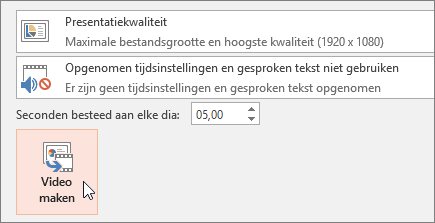 Uw presentatie exporteren als video