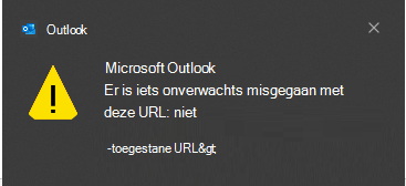 Outlook Er is iets onverwachts misgegaan