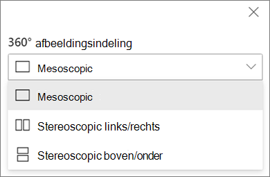 Vervolgkeuzekeuze van 360 afbeeldingsindeling