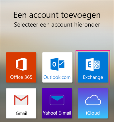 Een Exchange-account toevoegen