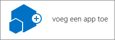 Het pictogram Een app toevoegen in het dialoogvenster Site-inhoud.