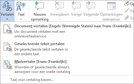 Een document of bericht vertalen