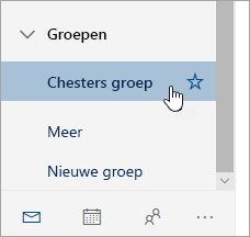 Een schermafbeelding van een groep in het navigatiedeelvenster