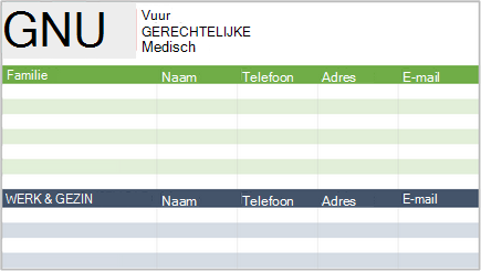 Conceptuele afbeelding van een lijst met contactpersonen