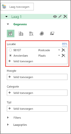 Code die wordt herkend als postcode