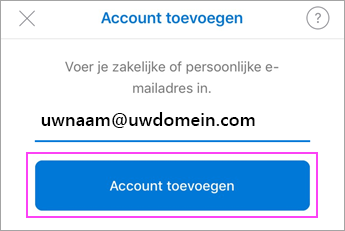 Voer uw e-mailadres in