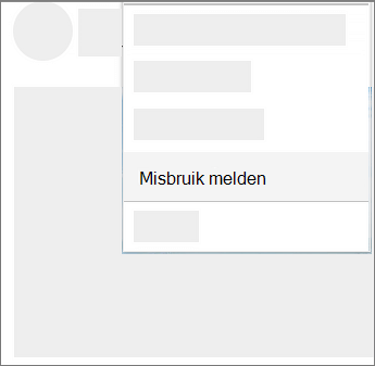 Schermopname van het melden van misbruik in OneDrive