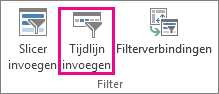 Tijdlijn invoegen op het tabblad Analyseren