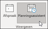 Planningsassistent weergeven