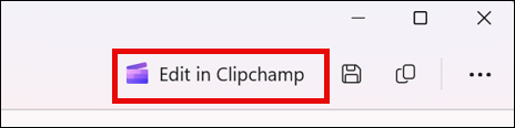 Scherm van een knipselvideo in Knipprogramma met de knop Bewerken in Clipchamp.