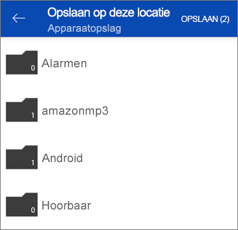 Bestanden vanaf OneDrive opslaan