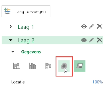 Pictogram voor heatmap in deelvenster Lagen