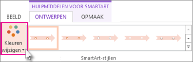 De kleuren van een tijdlijn wijzigen