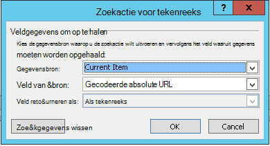 Hyperlink invoegen voor huidig item 1