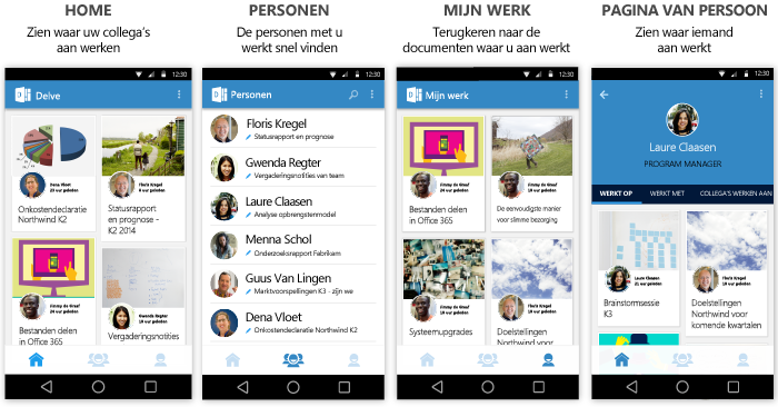 Delve voor Android-schermen