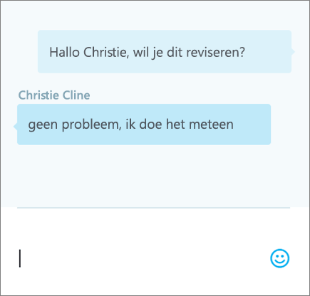 Chatten in een document - 3