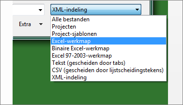 Selecteren welke Excel-werkmap u voor gegevens wilt openen