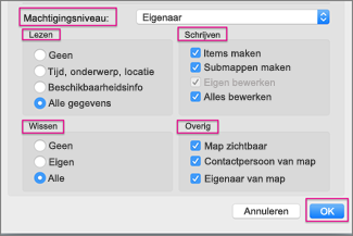 Opties voor voicemail