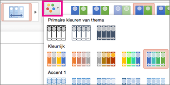 het kleurenschema van de tijdlijn wijzigen