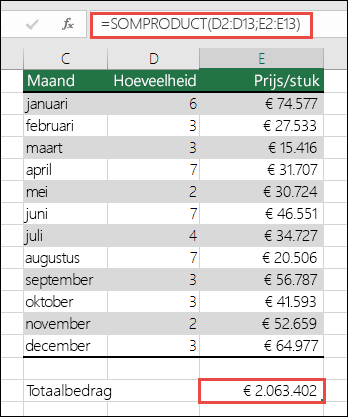 Los de #VALUE! fout in de gegevens om de SOMPRODUCT-fout op te lossen