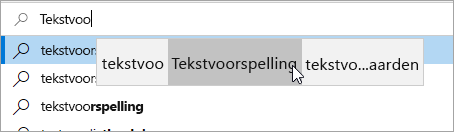 Afbeelding van tekstvoorspelling