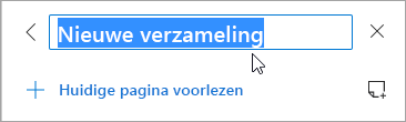 Schermopname van een verzamelingstitel die wordt bewerkt