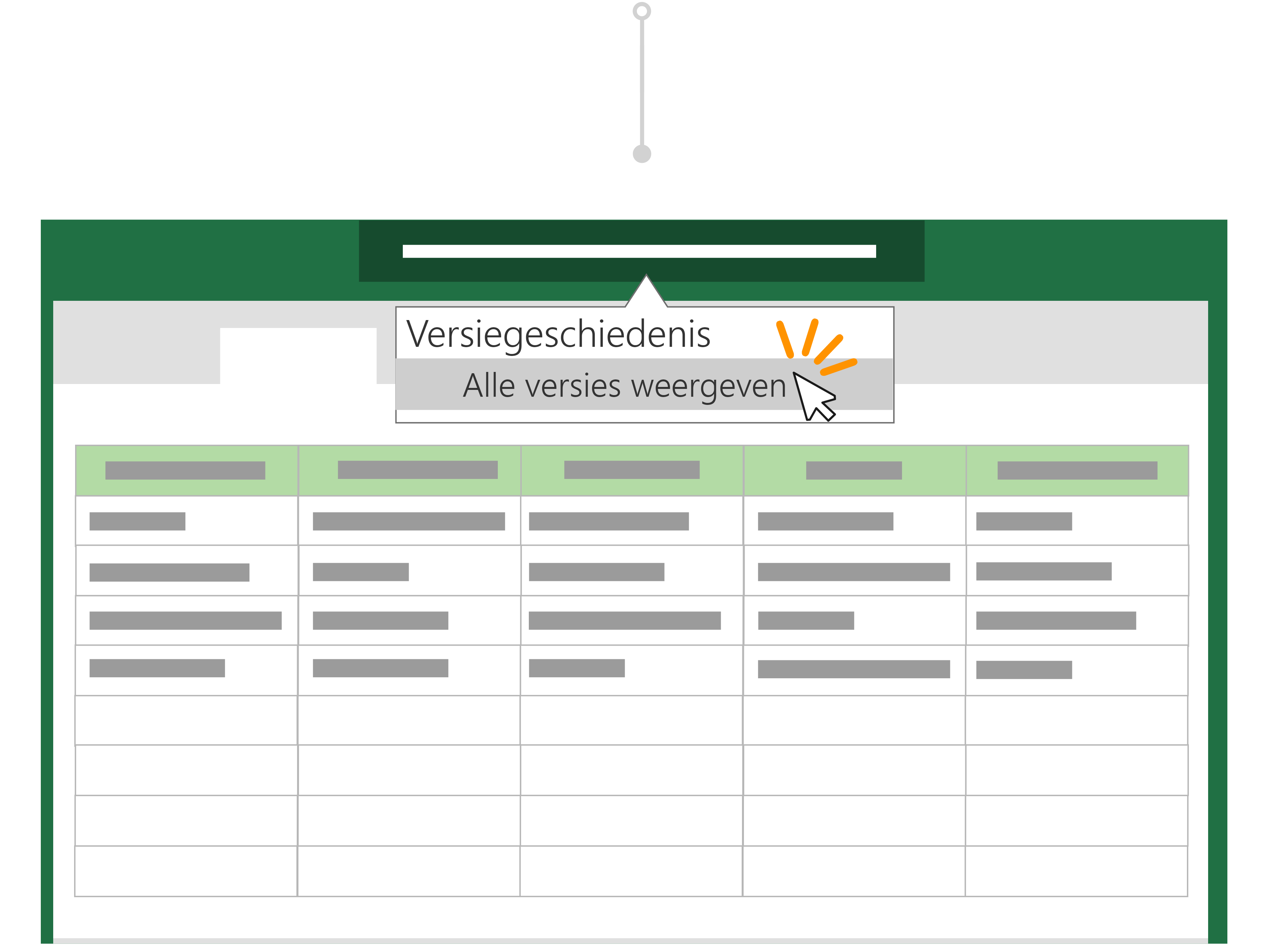 Gebruik Versiegeschiedenis om terug te gaan naar een vorige versie van een bestand.