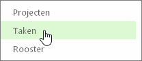 Weergave Taken op de werkbalk Snel starten