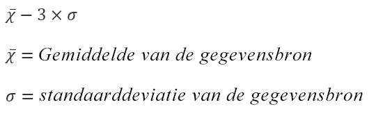 Formule voor de optie Opslaglocatie voor negatieve overloop