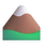 Emoji van teams met sneeuw bedekte berg