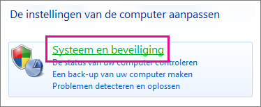 Het configuratiescherm van Windows 7