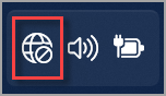 Het pictogram Netwerk offline in Windows 11.