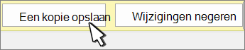 De knoppen Kopiëren en Verwijderen opslaan
