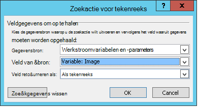 Email tekenreeks in afbeeldingswerkstroom