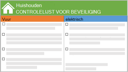 Conceptuele afbeelding van een veiligheidscontrolelijst