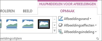 De locatie van Hulpmiddelen voor afbeeldingen