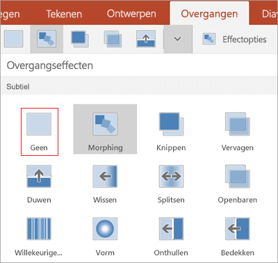 Overgangen verwijderen