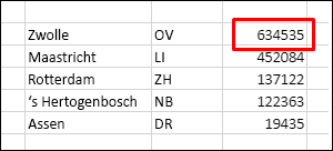 Gegevens sorteren zonder een veldnamenrij