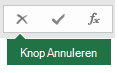 Afbeelding van de knop Annuleren op de formulebalk