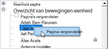 Klik met de rechtermuisknop op de naam van een leerling/student.