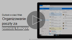 Obraz przedstawiający organizowanie wiadomości e-mail za pomocą funkcji wideo kategorii