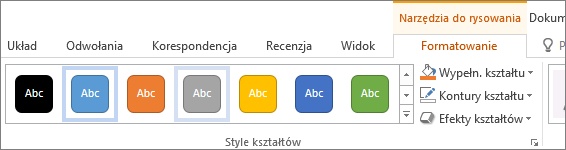 Grupa Style kształtów