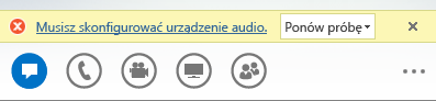 Zrzut ekranu: komunikat o błędzie