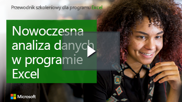 Uśmiechnięta kobieta — przewodnik szkoleniowy dla programu Excel